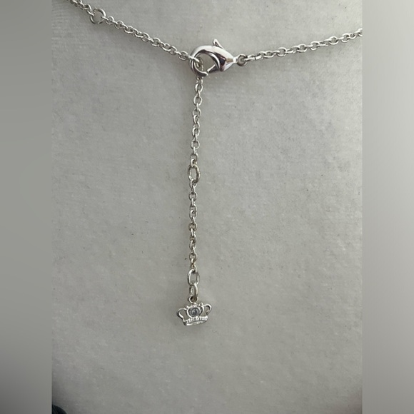 Premier Silver Necklace with Reversible Teal and Silver Pendant - Picture 8 of 9